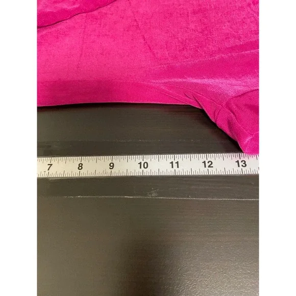 Chico's Travelers Womens Wide Leg Pants Sz XL 3 Fuschia High Rise Slinky Stretch - Picture 6 of 8